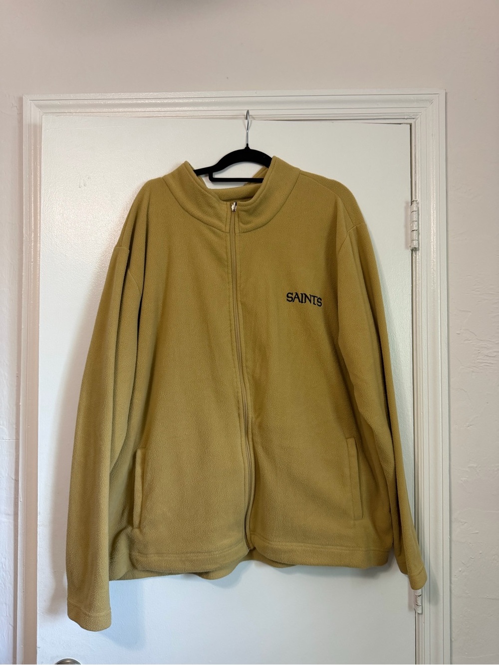 NFL Tan Full-Zip Saints Embroidered Jacket